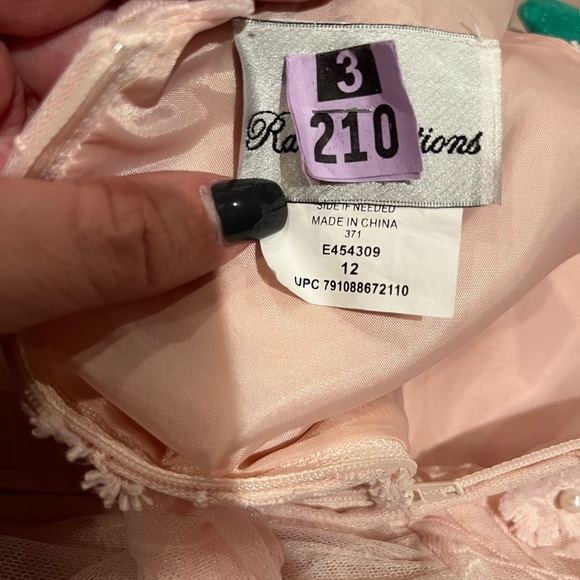 Light Pink/Blush Gown Girls Size 12 - Picture 8 of 9